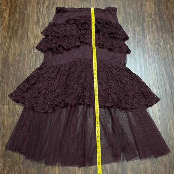 NWOT Free People Lace In Love Tiered ruffle Skirt size Medium - Picture 7 of 13